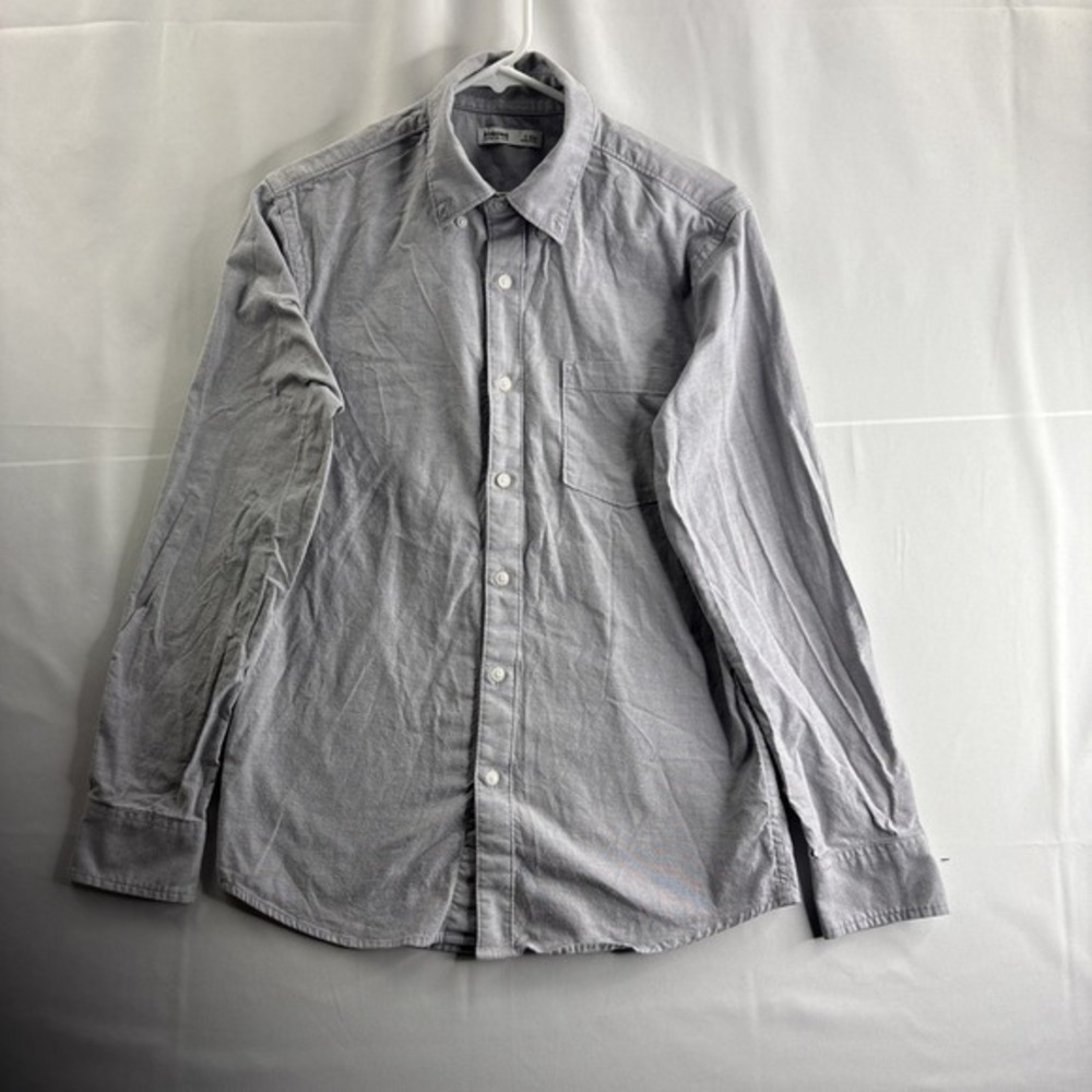 Sonoma Goods For Life Button Shirt Men's Small Grey Slim Long‎ Sleeve